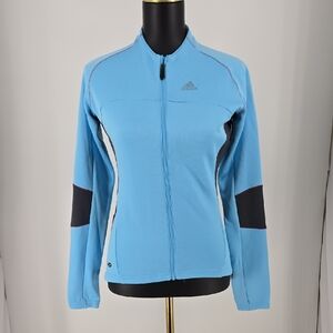 Adidas Blue Cycling Zip Jacket Size S